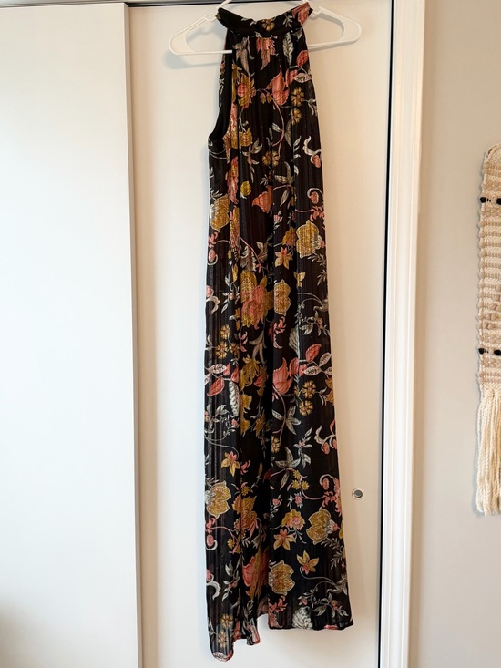 Luxology Dresses & Skirts - Luxology Black Floral Maxi Dress with Multicolor Blooms